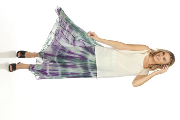 Ombray Skirt - Mint-Purple